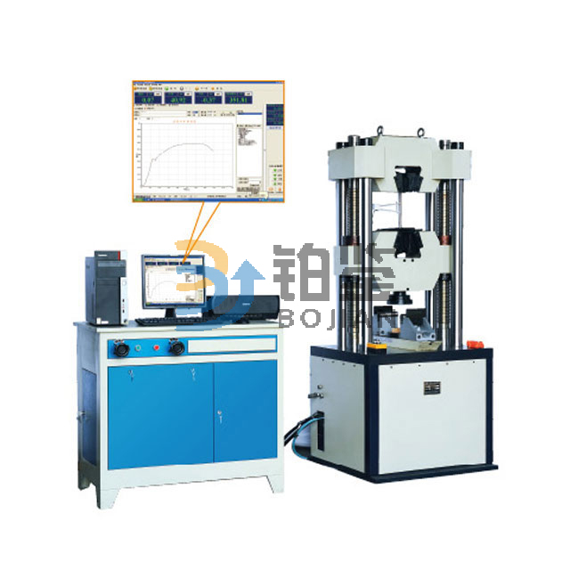 100T microcomputer controlled electro hydraulic servo hydraulic universal testing machine.