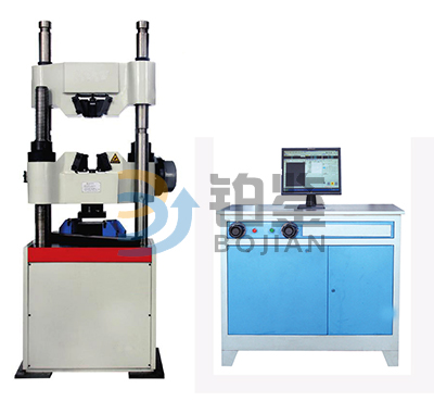 Type C computer screen display hydraulic universal testing machine.